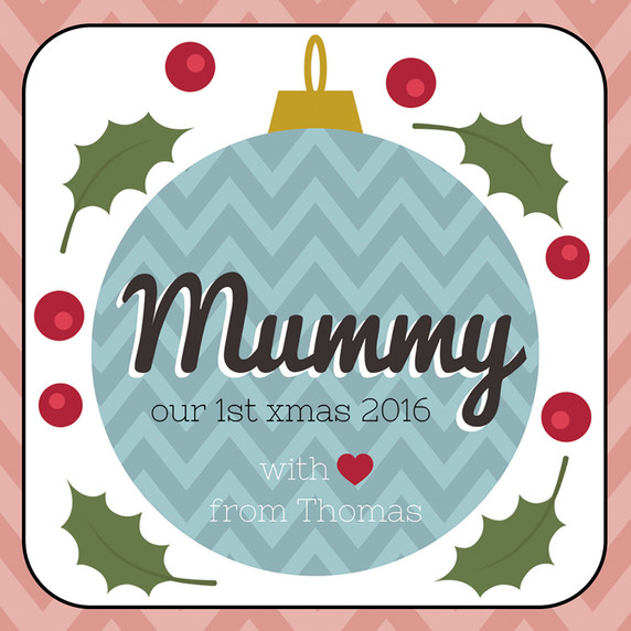 Mummy, Our 1st Christmas Coaster Card