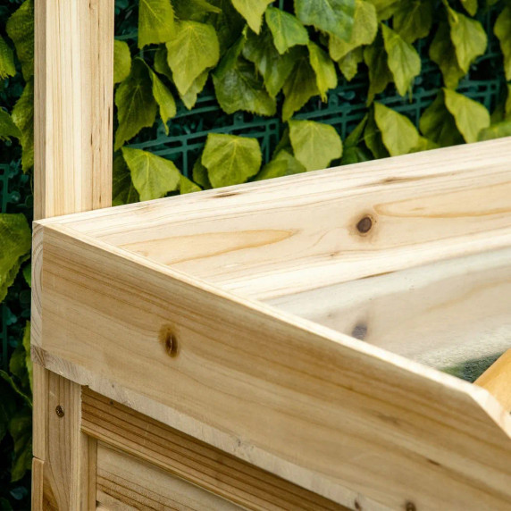Garden Potting Bench Table Workstation w/ Galvanized Tabletop, Storage Shelves
