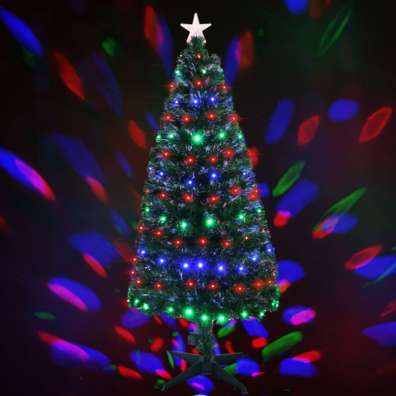 4FT Christmas GREEN LED Xmas Tree with 8 Functions