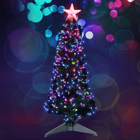 3FT GREEN PENCIL- SLIM LED Xmas Tree with 8 Functions