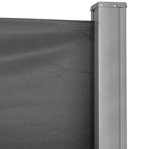 3x1.6M Retractable Side Awning Screen Fence Patio Privacy Divider Grey