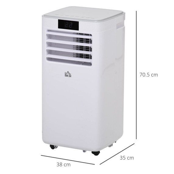 8000BTU Portable Air Conditioner 4 Modes LED Display Timer Home Office HOMCOM