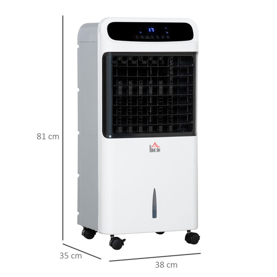 Mobile Air Cooler, Evaporative Anion Ice Cooling Fan Humidifier Unit HOMCOM