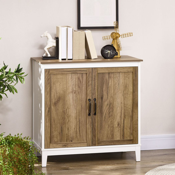 Farmhouse Storage Cabinet, Storage Cupboard Sideboard with 2 Doors