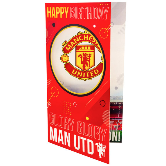 Manchester United FC Glory Glory Birthday Card