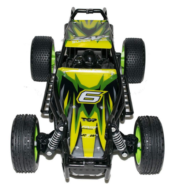 Global Gizmos 1:14 2.4GHz Radio Control RC High-Speed Off-Roader Car - Tough cross-country construction, rechargeable battery, and 30km/h speed