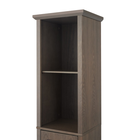 Wooden Bathroom Tall Linen Tower Storage Cabinet EHF-F0012