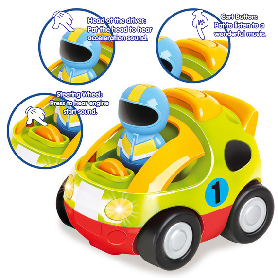 SOKA My First Remote Controlled Car for Toddlers with Light and Sound - Green