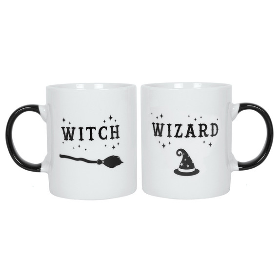 Witch and Wizard Mug Set