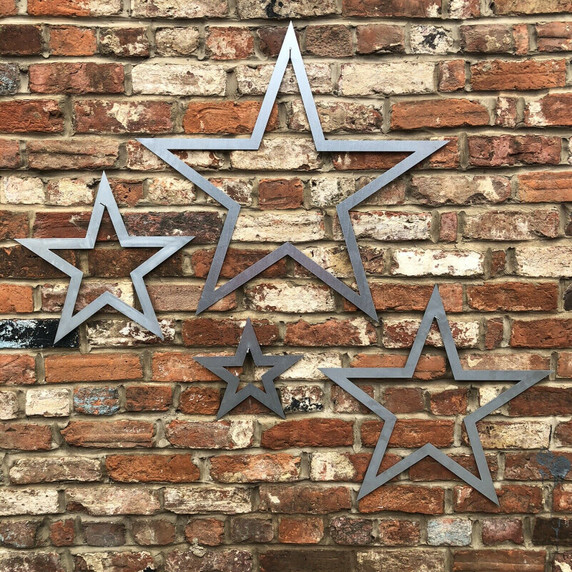 4 Steel Barn Stars Sign Metal Decorations