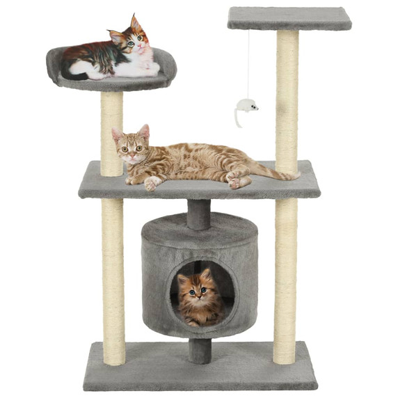 Cat Tree with Sisal Scratching Posts 95 cm