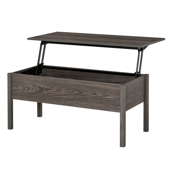  Particle Board Lift-Top Coffee Table Grey 