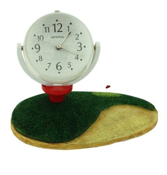 Miniature Clock Golf Playing Green Globe