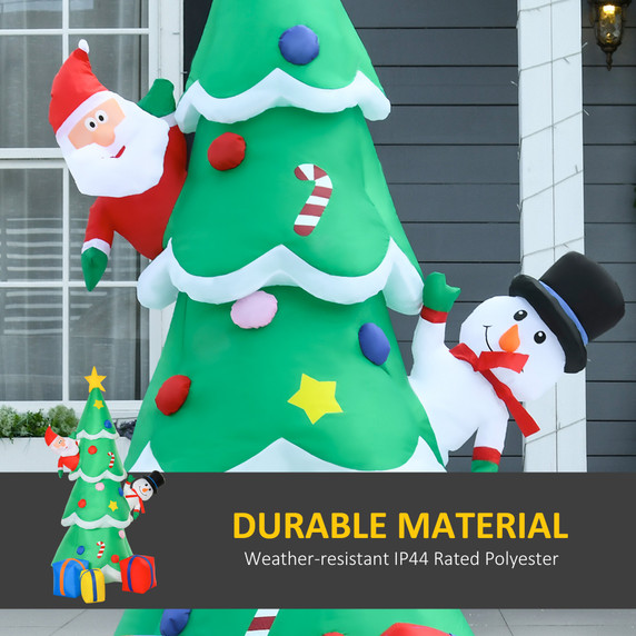 7FT Christmas Inflatable Tree LED Lights for Indoor Outdoor Decoration