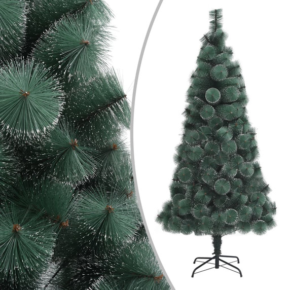 Artificial Christmas Tree LEDs&Ball Set Green 120 cm to 180 cm PVC&PE