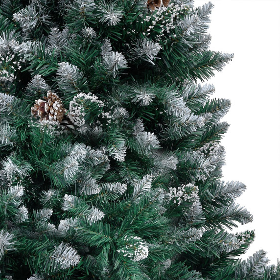 Artificial Christmas Tree with LEDs & Ball Set & Pinecones 150 cm to 240cm