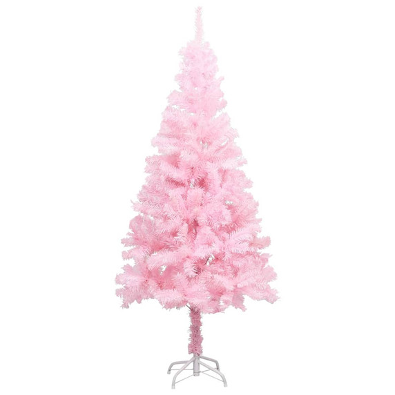 Artificial Christmas Tree with LEDs&Stand Pink 120 cm PVC