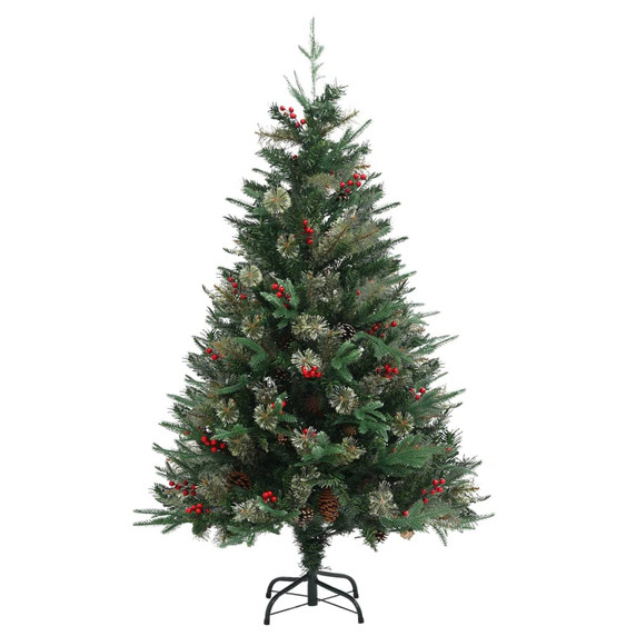 Christmas Tree with Pine Cones Green 120 cm to 225 cm