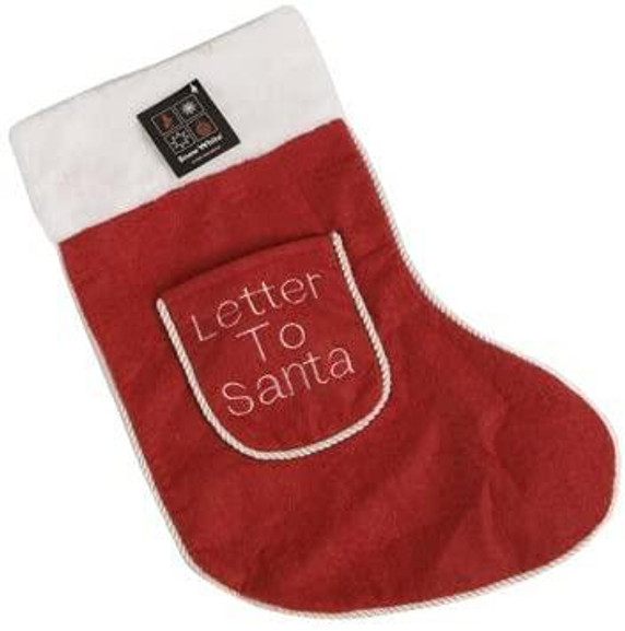 Letter To Santa Children's Christmas Stocking Xmas Sock Decor