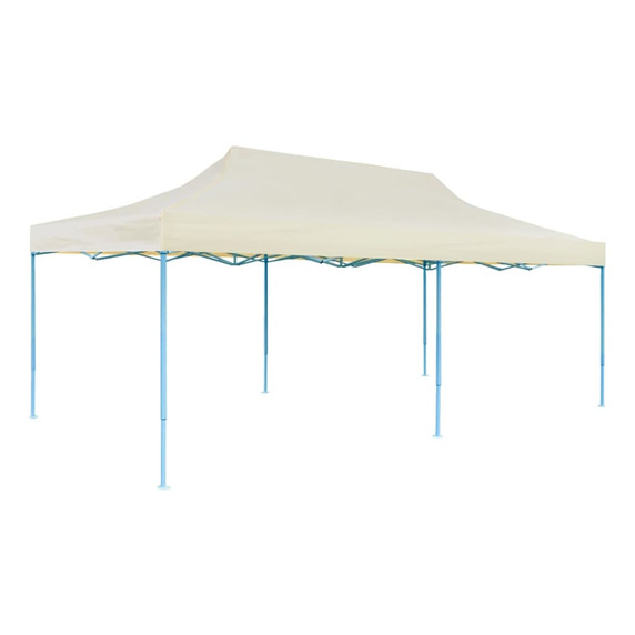 Foldable Pop-up Party Tent - 3 x 6m - Blue,White,Anthracite,Cream