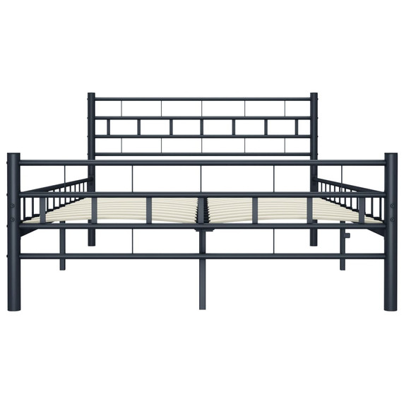 Bed Frame - Metal - 120x200cm to 200x200cm in Black or White