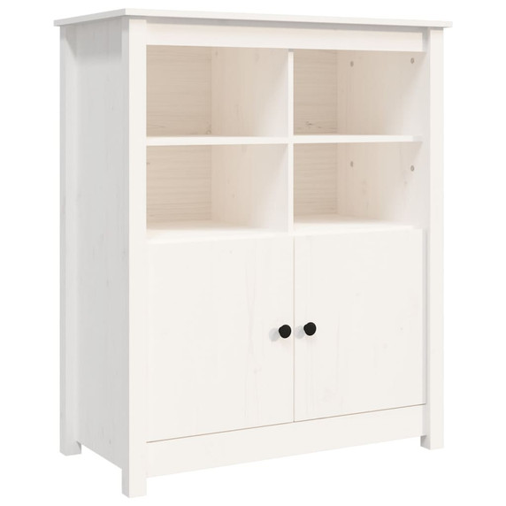 vidaXL Sideboard White 83x41.5x100 cm Solid Wood Pine