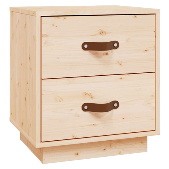 vidaXL Bedside Cabinet 40x34x45 cm Solid Wood Pine