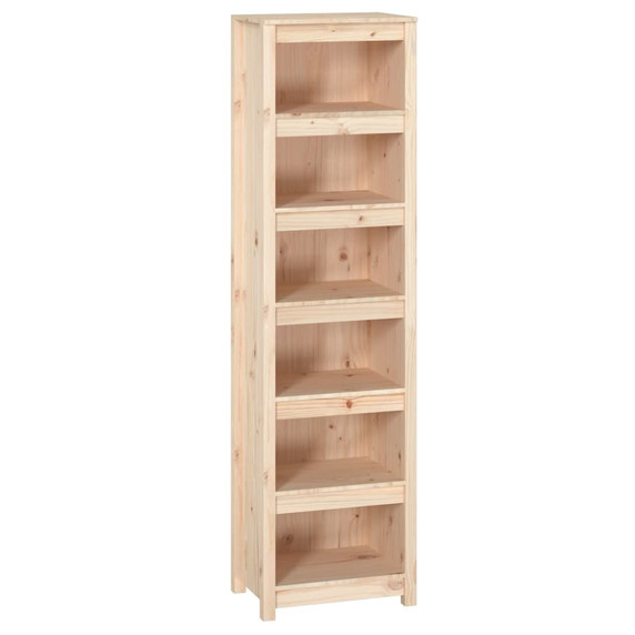 vidaXL Book Cabinet 50x35x183 cm Solid Wood Pine