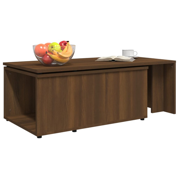 vidaXL Coffee Table Brown Oak 150x50x35 cm Engineered Wood