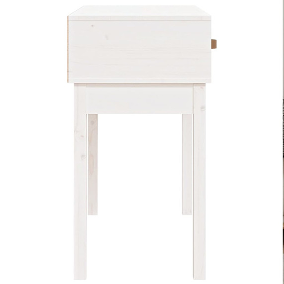 vidaXL Console Table White 76.5x40x75 cm Solid Wood Pine