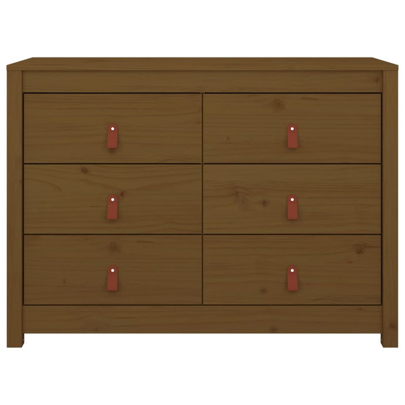 vidaXL Side Cabinet Honey Brown 100x40x72 cm Solid Wood Pine