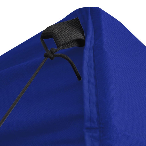 Professional Folding Party Tent with 4 Sidewalls 2x2 m Steel Blue