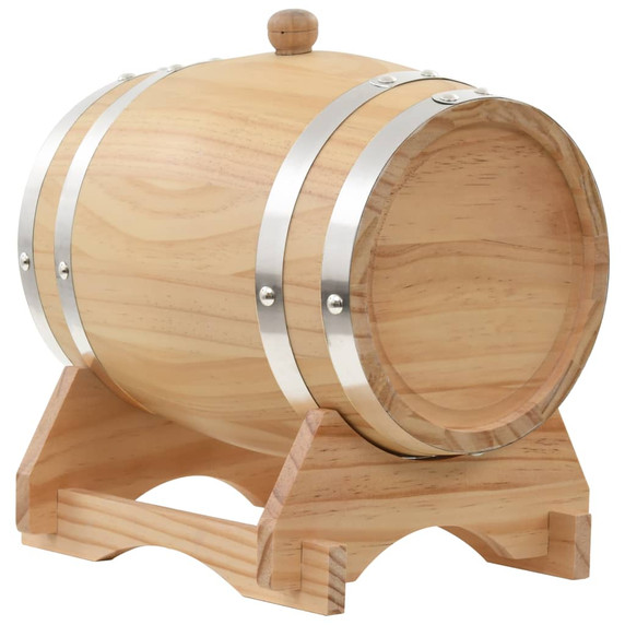 Wine Barrel with Tap Solid Pinewood 6 L to 35 L