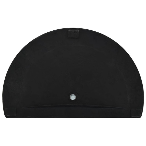 Parasol Base Half Round Polyresin 9 kg Black