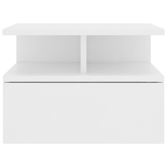 Floating Nightstand White 40x31x27 cm Chipboard