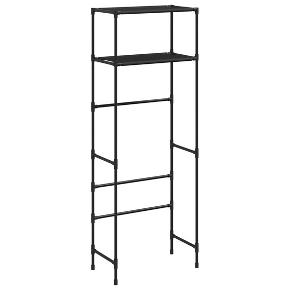 vidaXL 2-Tier Storage Rack over Toilet Black 53.5x28x143 cm Iron