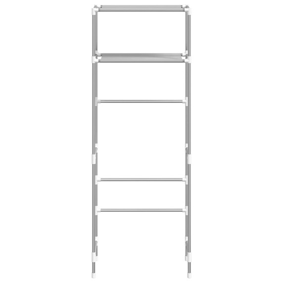 vidaXL 2-Tier Storage Rack over Toilet Grey 53.5x28x143 cm Iron