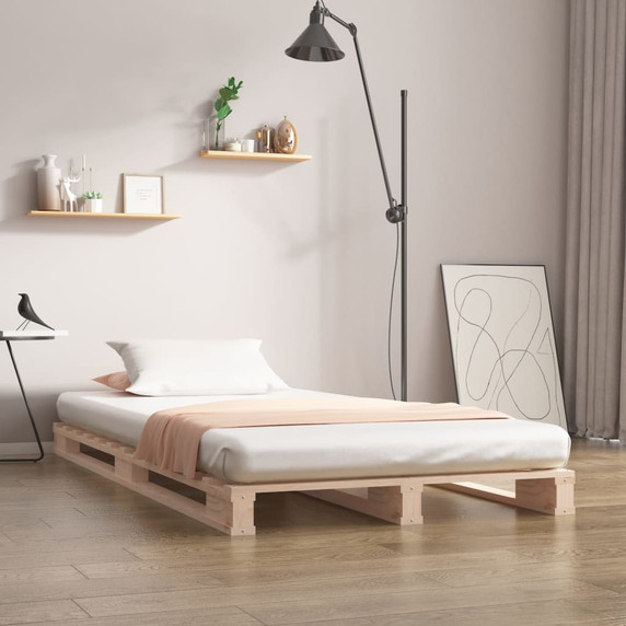 vidaXL Bed Frame 90x190 cm Solid Wood Pine 3FT Single