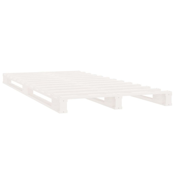 vidaXL Bed Frame White 90x190 cm Solid Wood Pine 3FT Single