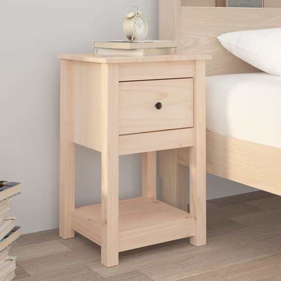 vidaXL Bedside Cabinets 2 pcs 40x35x61.5 cm Solid Wood Pine