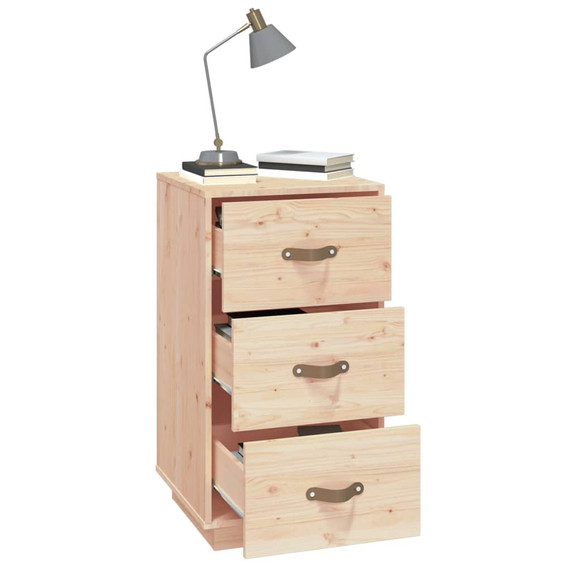 vidaXL Bedside Cabinets 2 pcs 40x40x75 cm Solid Wood Pine