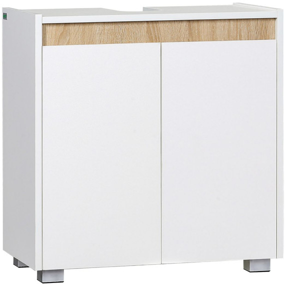 Bathroom Sink Cabinet, Floor Standing Under Sink Cabinet Double Doors White