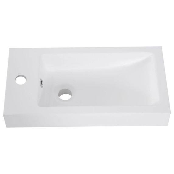 Bathroom Vanity Unit Wash Basin Base Cabinet Two Doors With Ceramic Sink  White