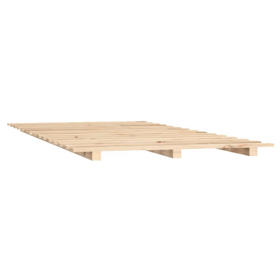 Bed Frame 140x200 cm Solid Wood Pine