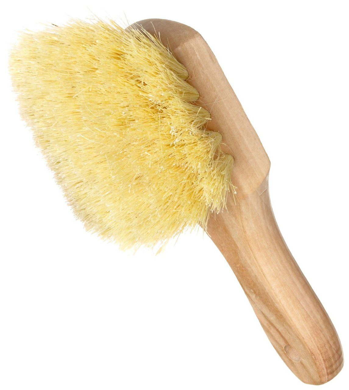 Short Handle Fender Scrub Brush White Tampico