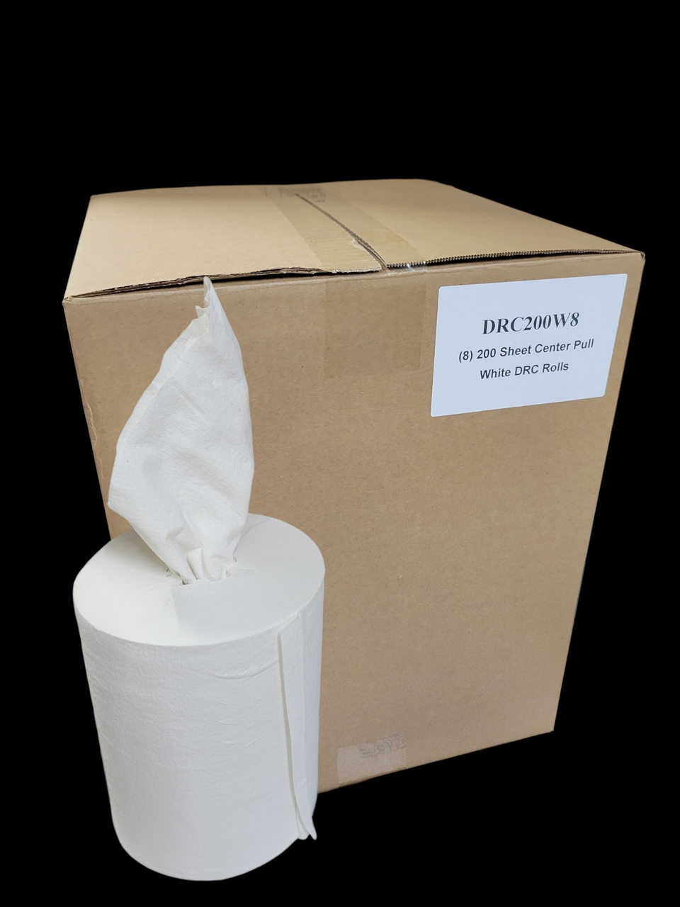 200 Sheet Center Pull Premium White DRC Rolls