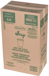 12 oz. Styrofoam Cup - 1000 Pack (260722)