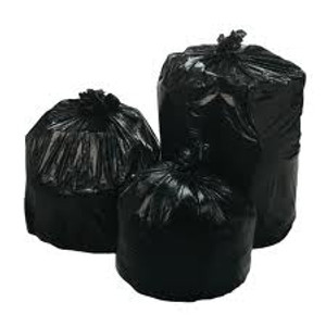 40-45 Gallon Clear Regular Duty Trash Bags - 0.7 Mil