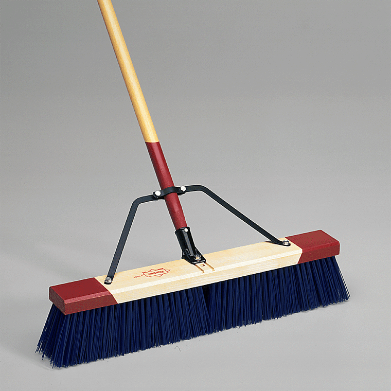 Harper Brush "Big Blue" Complete Street Push Broom - #HB449424C