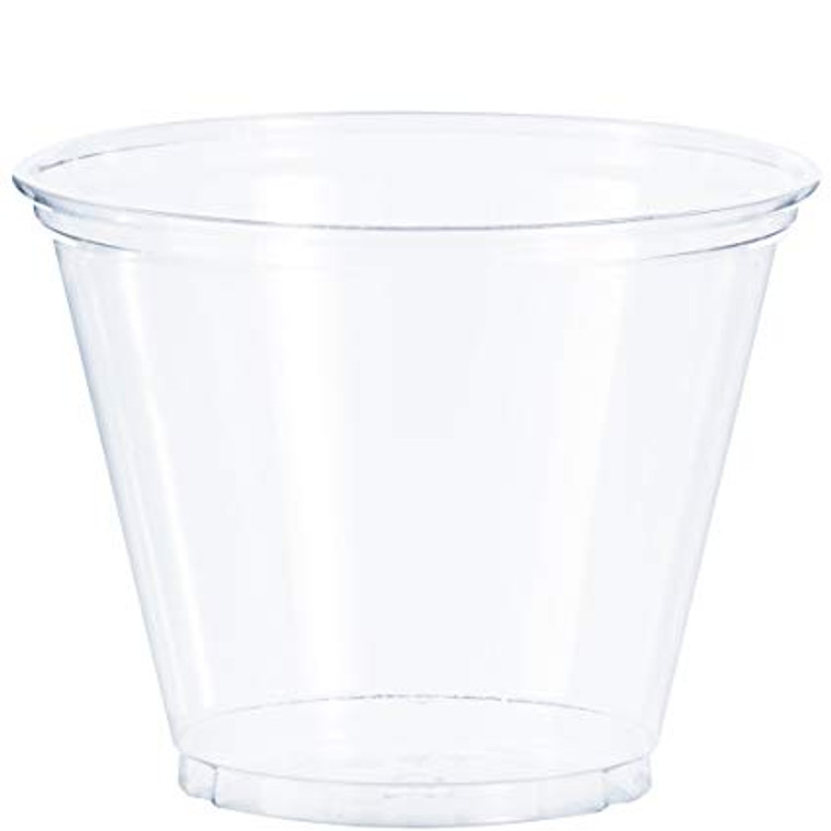 Clear 9oz PET Squat Cup - 1000/cs - #TP9R